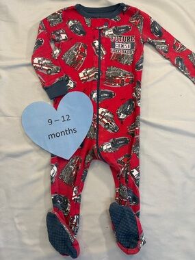 The Children's Place - Red and Blue First Responder Themed Footies